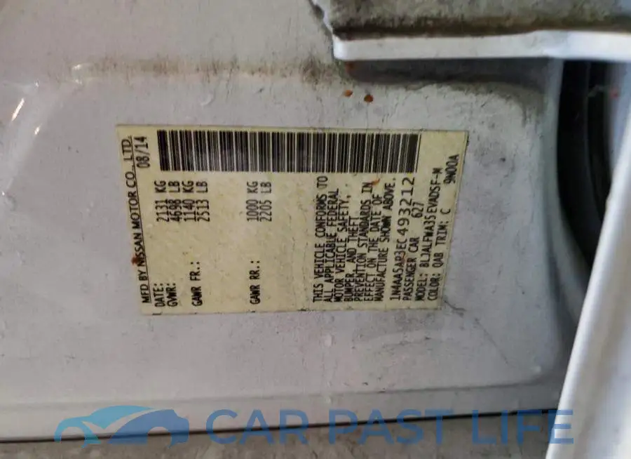 1N4AA5AP3EC493212# 12
