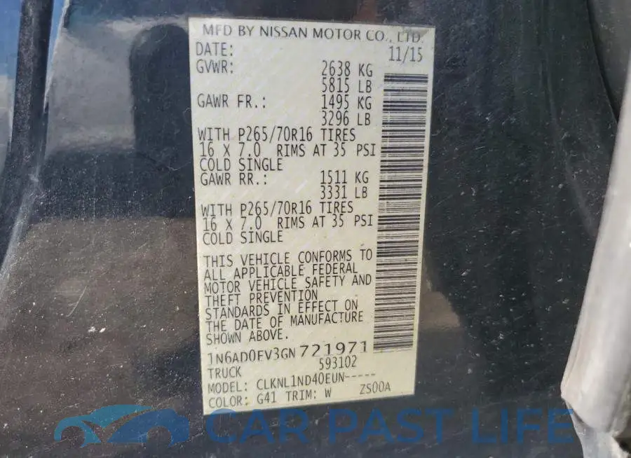 1N6AD0EV3GN721971# 12