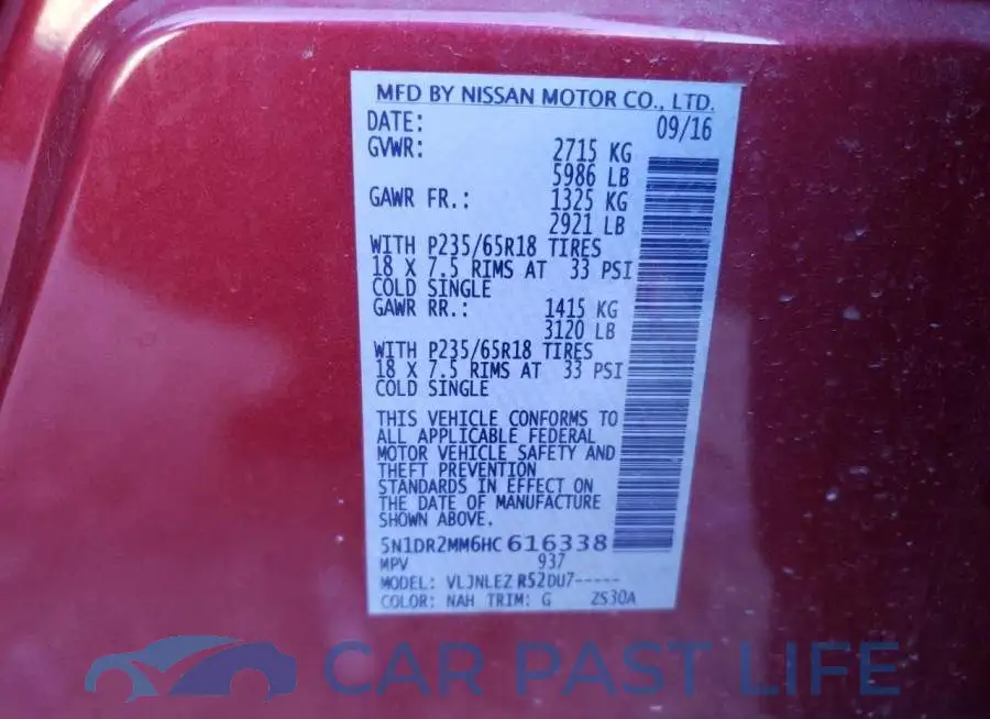 5N1DR2MM6HC616338# 13