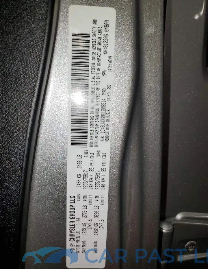 1C4BJWDG9EL208514# 12