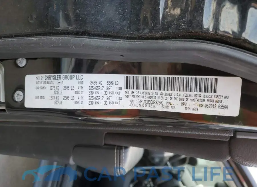 1C4PJMCB9EW297001# 12