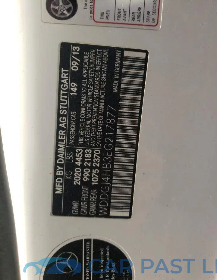 WDDGJ4HB3EG217877# 12