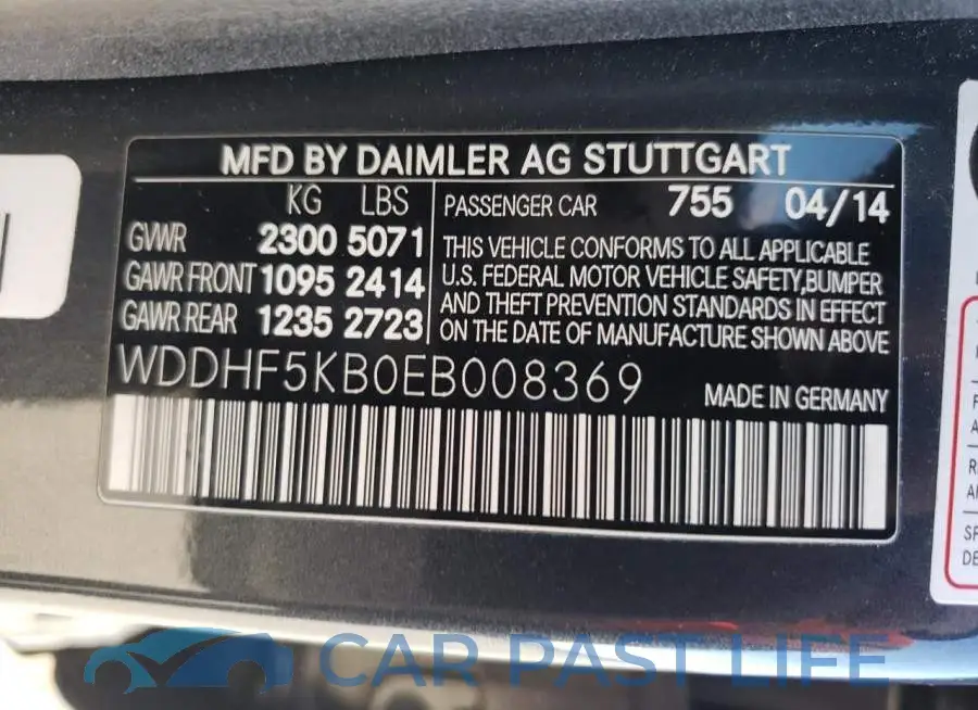 WDDHF5KB0EB008369# 12