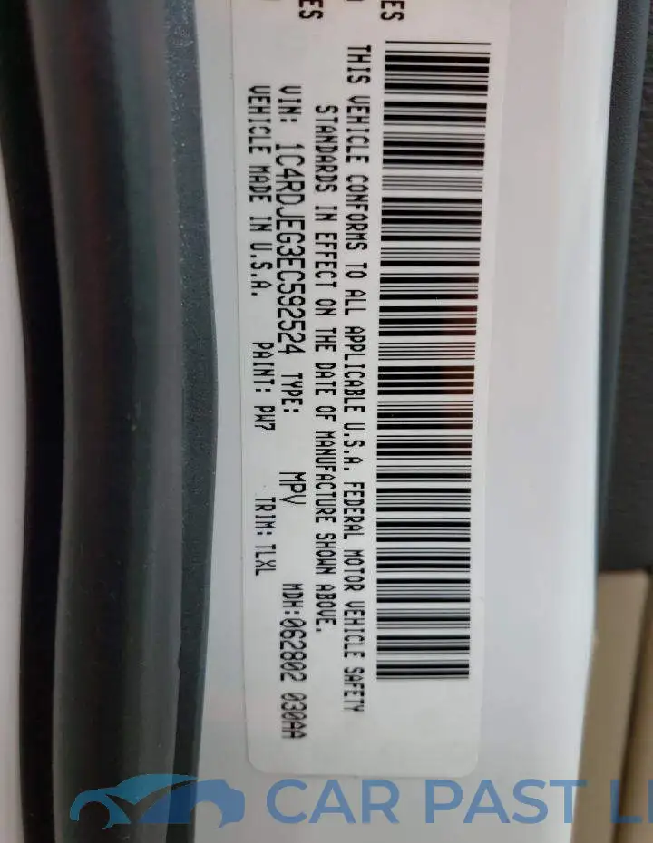 1C4RDJEG3EC592524# 13