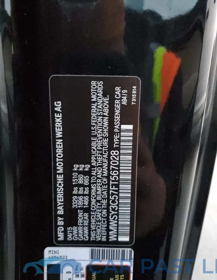 WMWSY3C57FT567028# 13