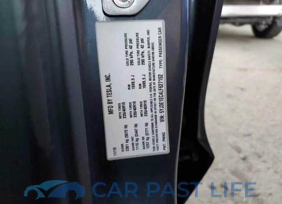 5YJ3E1EC4LF627152# 12