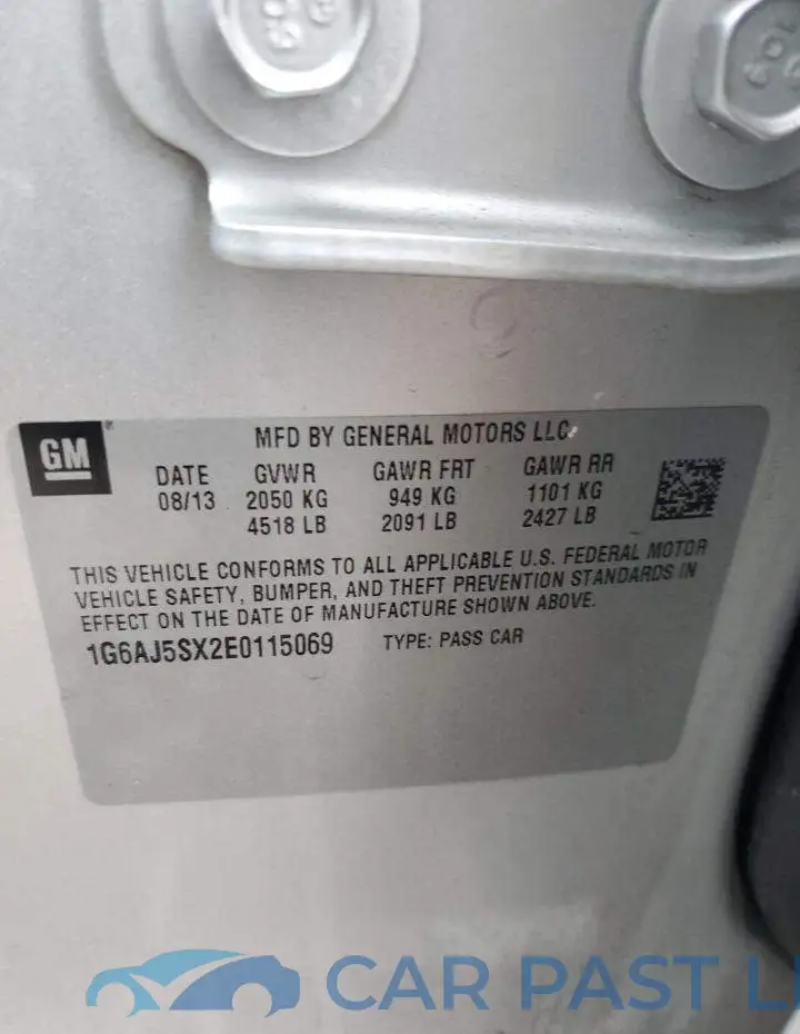 1G6AJ5SX2E0115069# 12