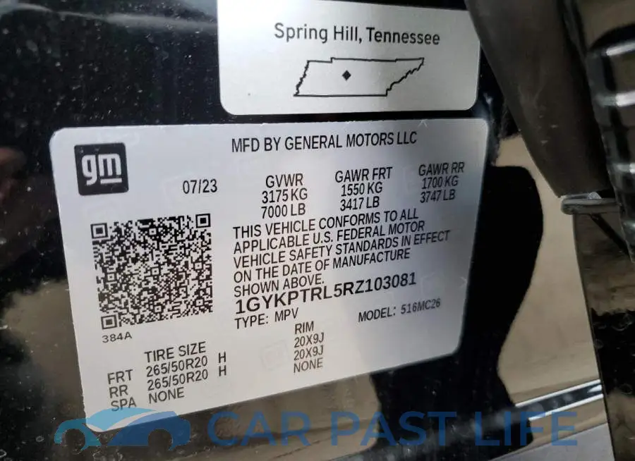 1GYKPTRL5RZ103081# 13