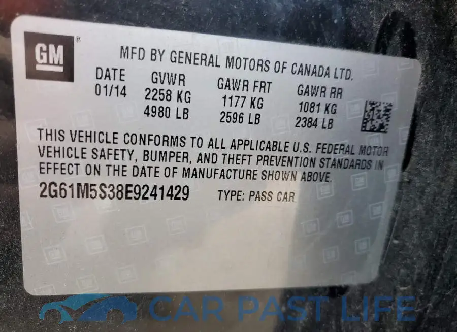 2G61M5S38E9241429# 12