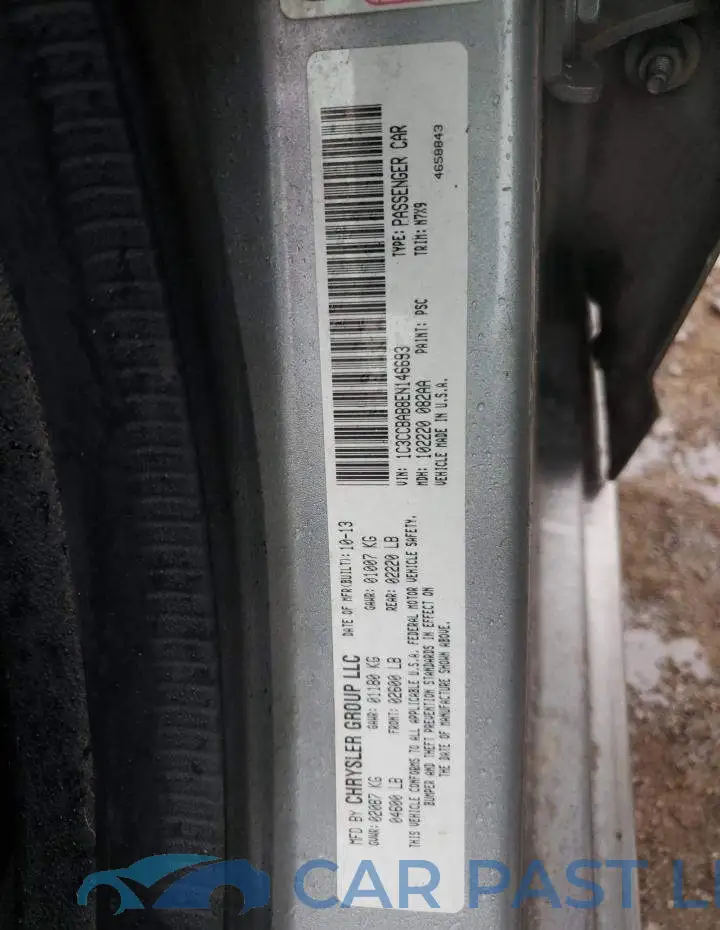 1C3CCBAB8EN146693# 12