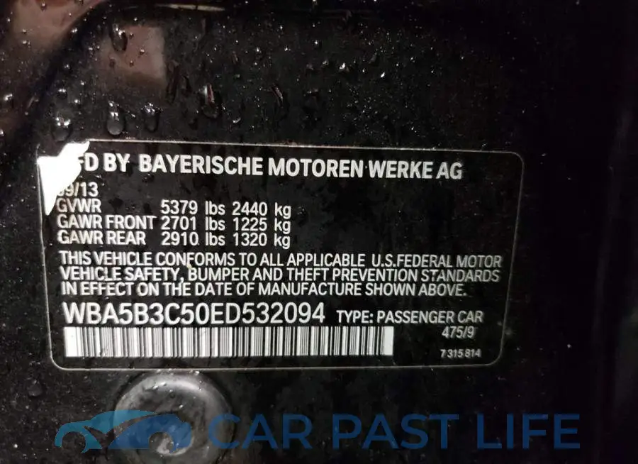 WBA5B3C50ED532094# 12