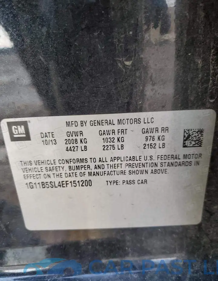 1G11B5SL4EF151200# 13