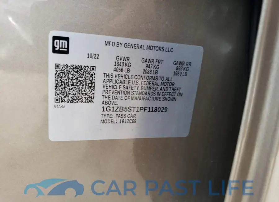 1G1ZB5ST1PF118029# 12