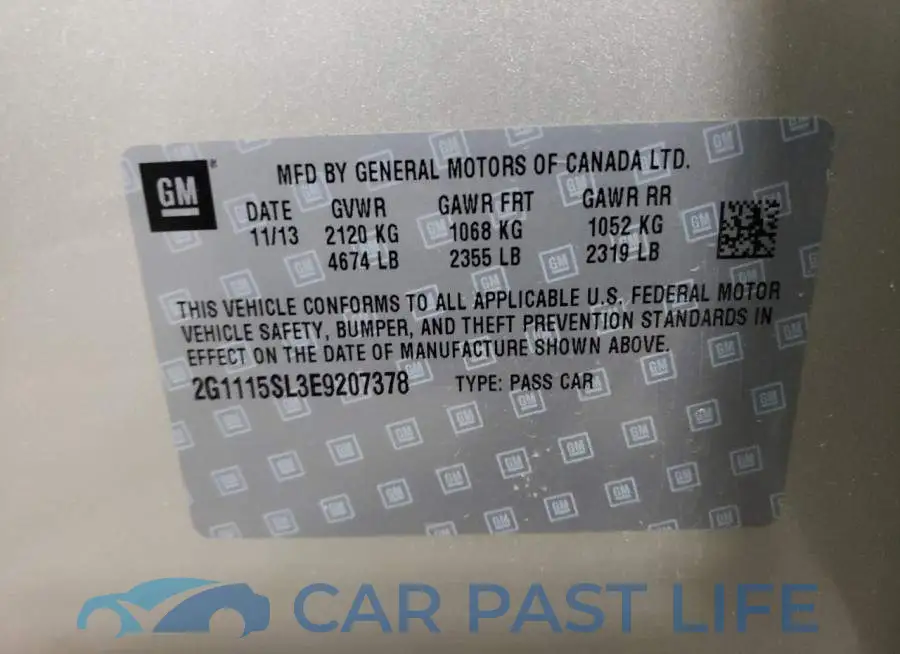 2G1115SL3E9207378# 13