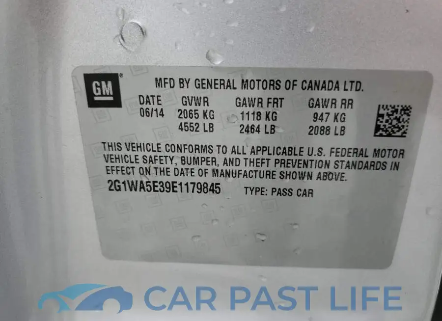 2G1WA5E39E1179845# 12