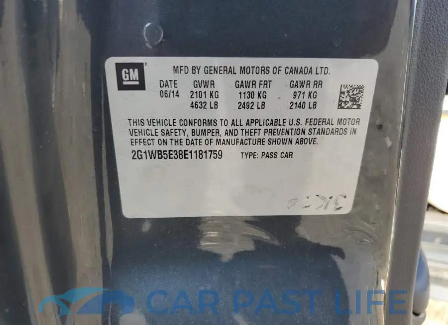 2G1WB5E38E1181759# 12