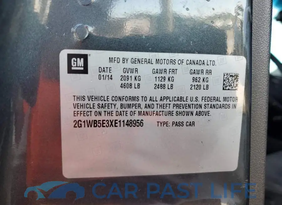 2G1WB5E3XE1148956# 12