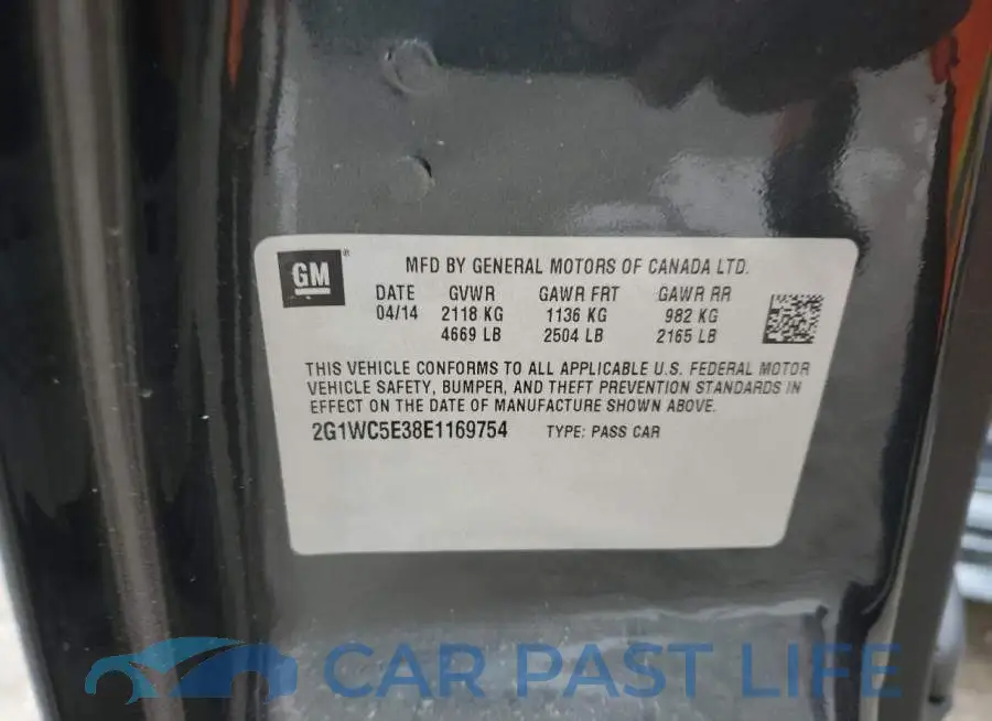 2G1WC5E38E1169754# 12