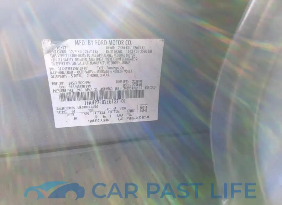 1FAHP2E82EG137101# 12