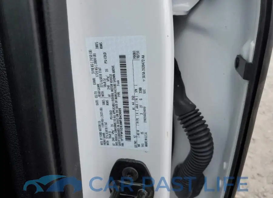 1FTFW1E83MFB43685# 12