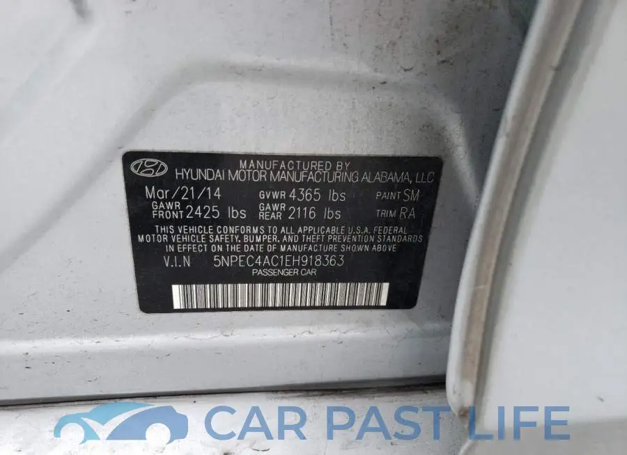 5NPEC4AC1EH918363# 13