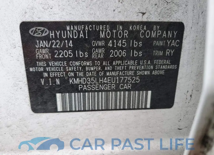 KMHD35LH4EU177525# 12