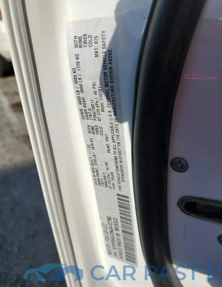 3C6RR6KG3NG412790# 12
