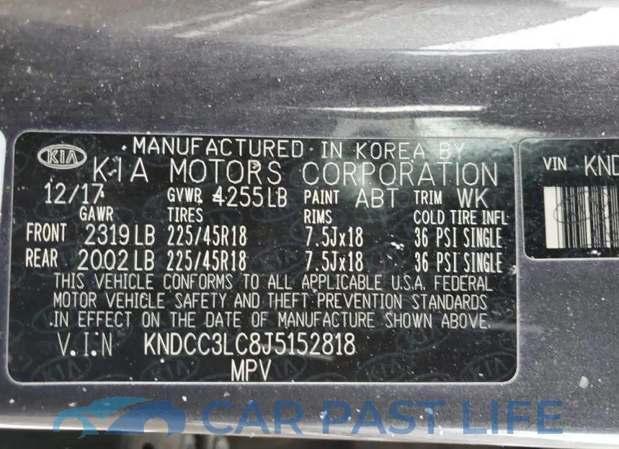 KNDCC3LC8J5152818# 13