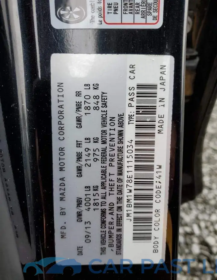 JM1BM1W78E1115034# 12