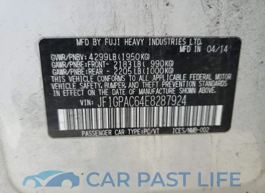 JF1GPAC64E8287924# 13