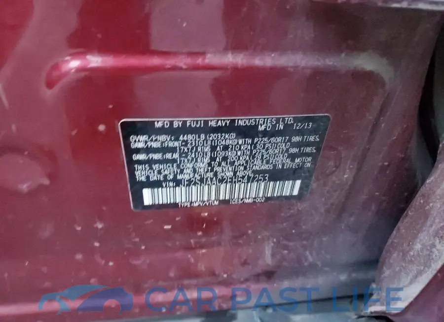 JF2SJAAC2EH547253# 12