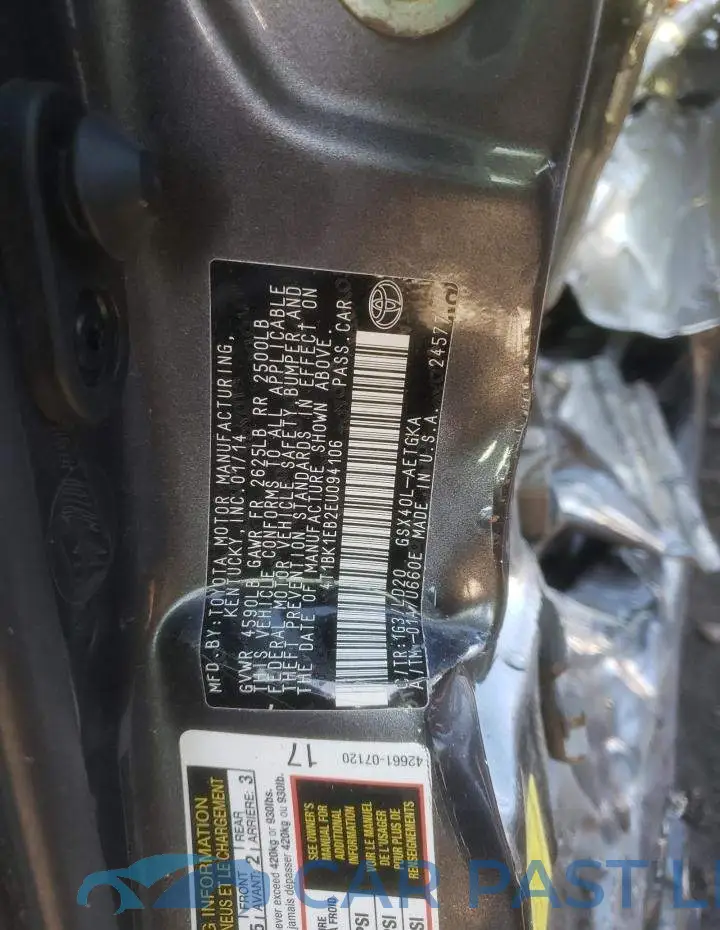 4T1BK1EB2EU094106# 12