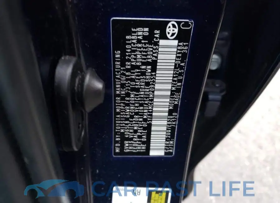 5YFT4MCE1MP092554# 12