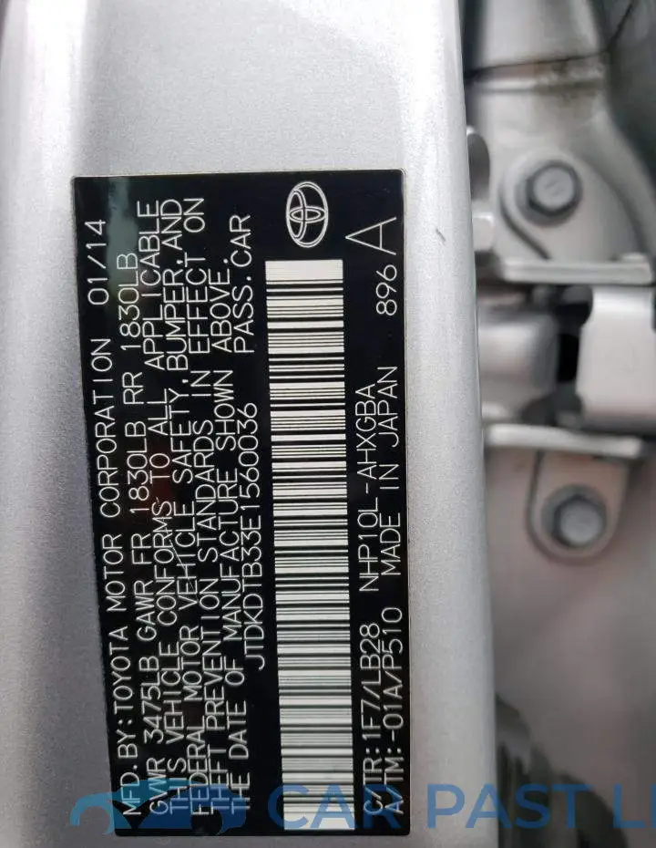 JTDKDTB33E1560036# 12