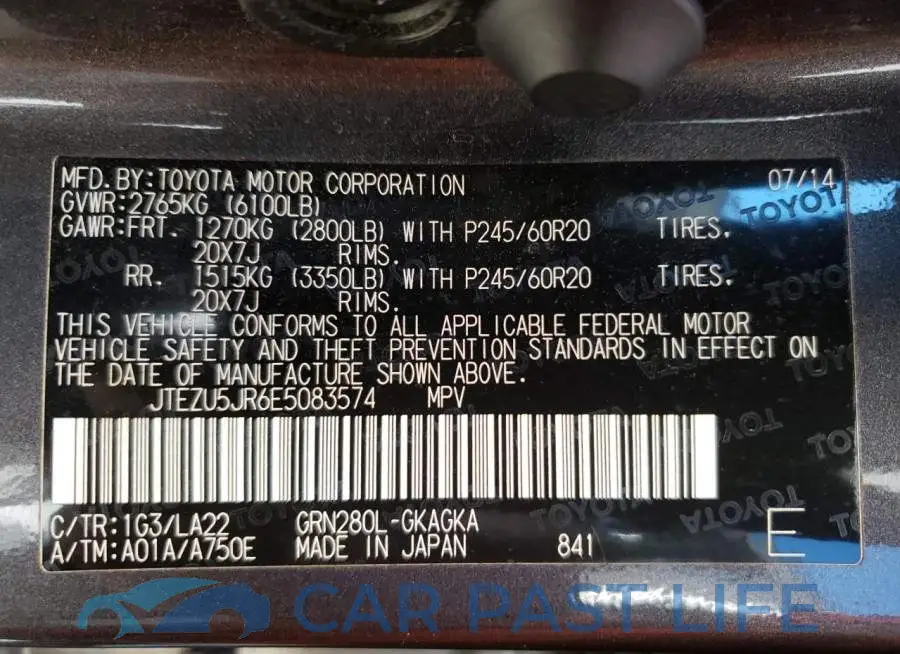 JTEZU5JR6E5083574# 13