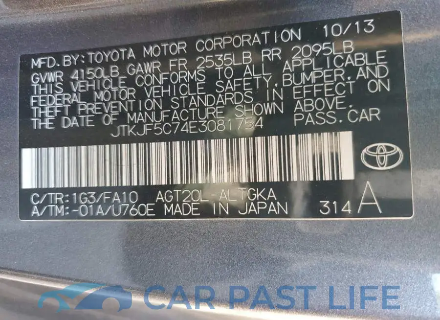 JTKJF5C74E3081754# 12