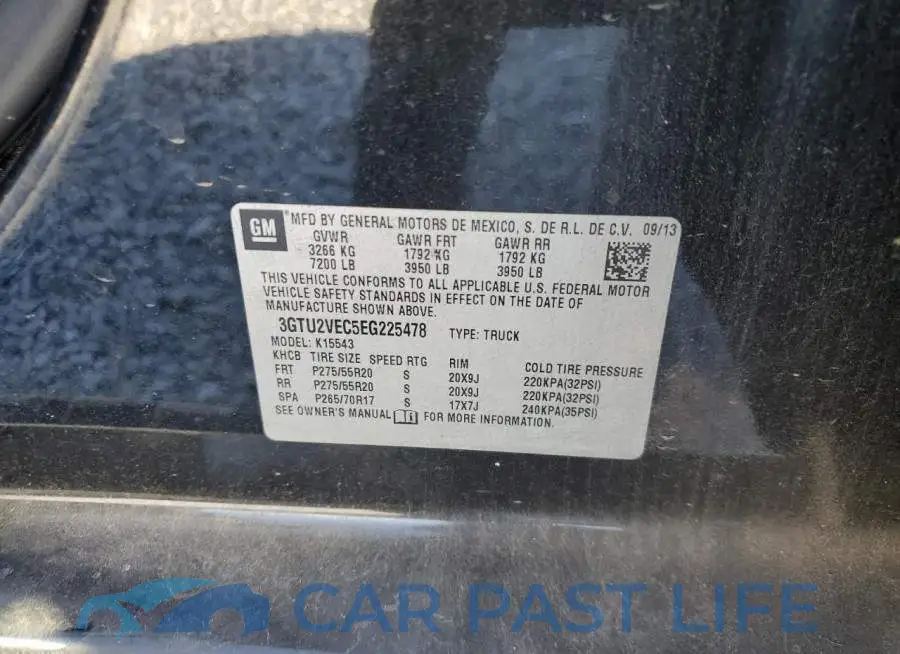 3GTU2VEC5EG225478# 12