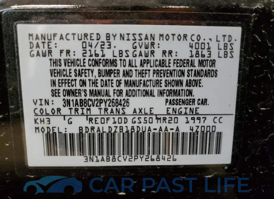 3N1AB8CV2PY268426# 12