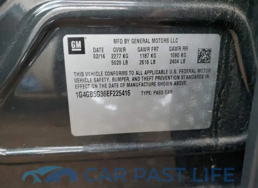 1G4GB5G36EF225416# 12