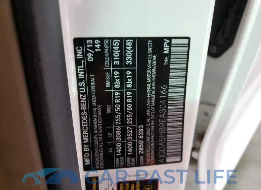 4JGDA5HB9EA304166# 14