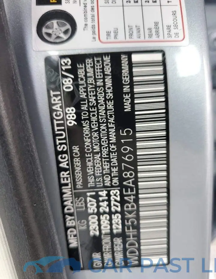 WDDHF5KB4EA876915# 12