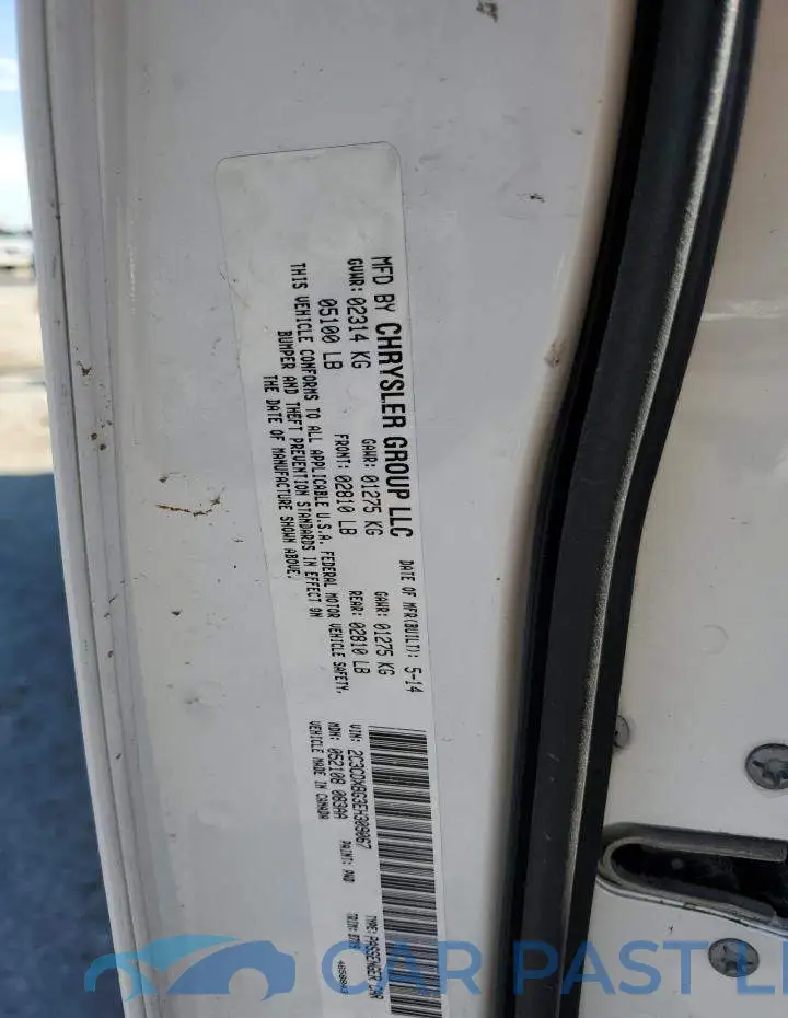 2C3CDXBG3EH309067# 12