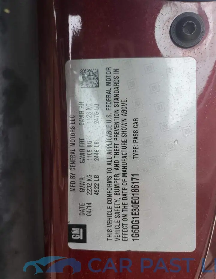 1G6DG1E30E0186171# 12
