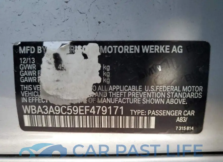 WBA3A9C59EF479171# 12