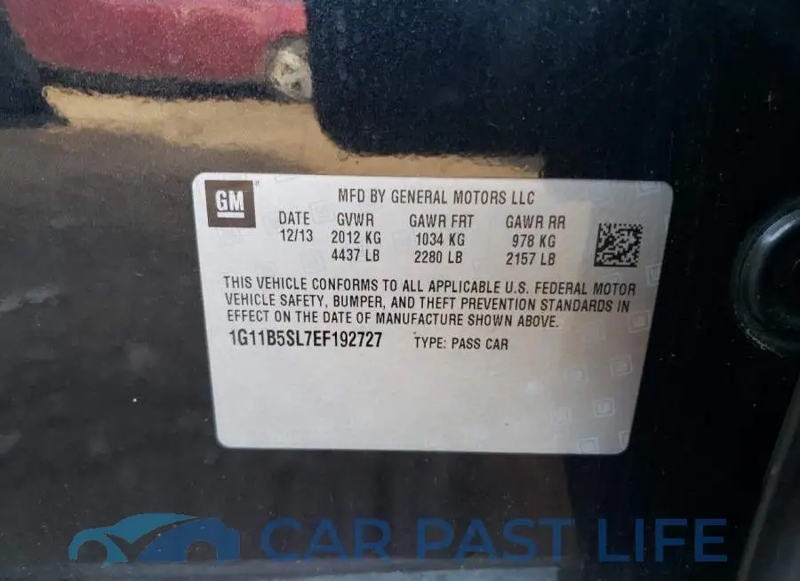 1G11B5SL7EF192727# 12