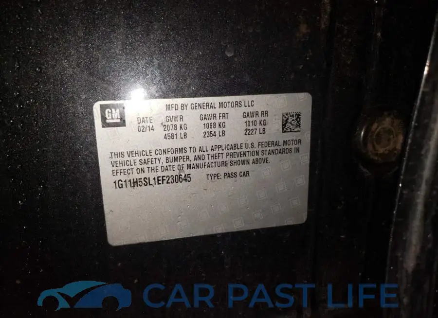 1G11H5SL1EF230645# 12