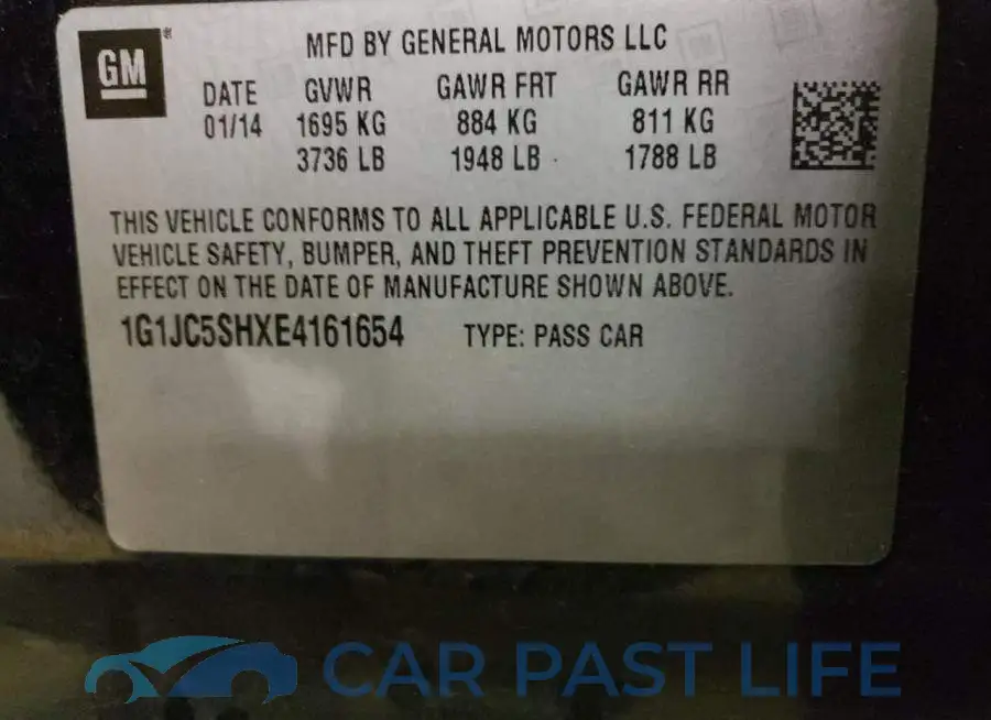1G1JC5SHXE4161654# 12