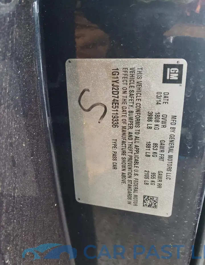 1G1YJ2D74E5119336# 12