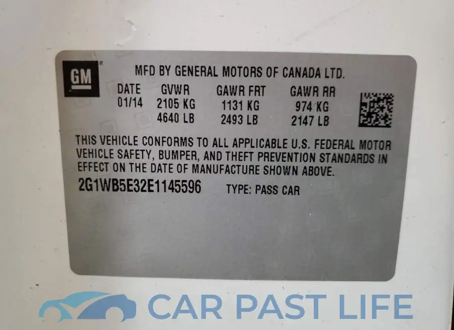 2G1WB5E32E1145596# 12