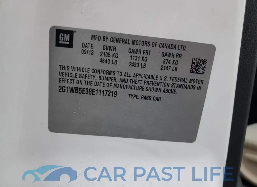 2G1WB5E38E1117219# 12